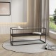 Холна маса Solund 102x43x46 см черна, мат []