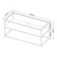 Холна маса Solund 102x43x46 см черна, мат []
