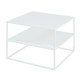 Холна маса Solund с рафт 60x60x45 см бяла, мат []