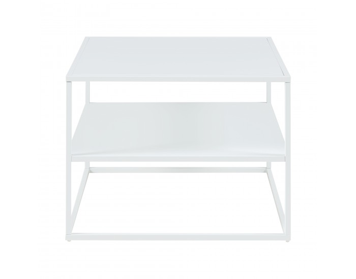 Холна маса Solund с рафт 60x60x45 см бяла, мат []