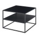 Холна маса Solund с рафт 60x60x45 см черна, мат []