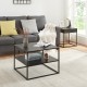 Холна маса Solund с рафт 60x60x45 см черна, мат []