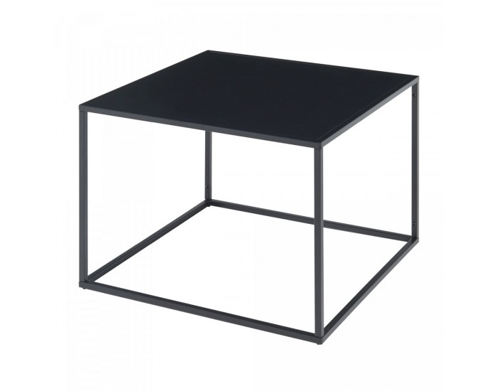 Маса за кафе Solund 60x60x45 см черна, мат []