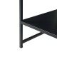 Холна маса Ruokolahti с рафт 102x43x46см Черен []