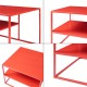 Холна маса Solund 90x60x45 см червена []