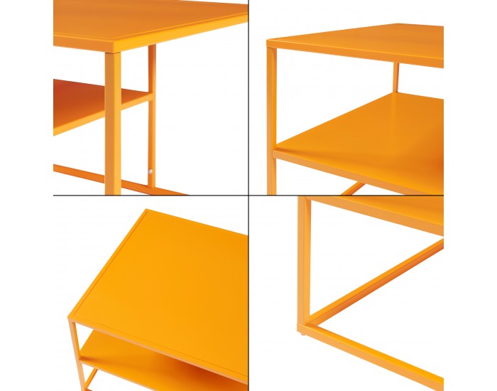 Холна маса Solund 90x60x45 см оранжева []