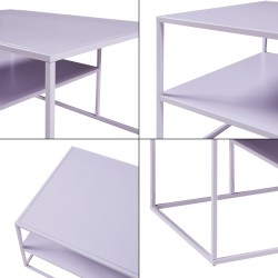 Холна маса Solund 90x60x45 см лилаво [] - Холни маси