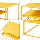 Холна маса Solund 90x60x45 см жълто []