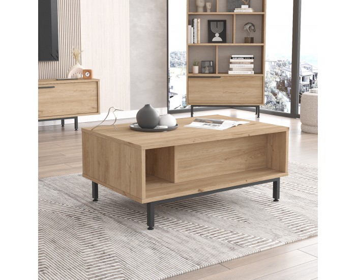 Холна маса Majaajoå 90x60x38 см дъб вид []