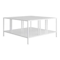 Холна маса Kumlinge 40x80x80 см бяла [] - Холни маси