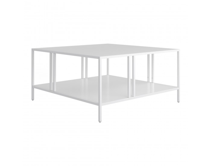 Холна маса Kumlinge 40x80x80 см бяла []