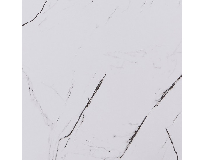 Помощна маса Ellelu 45x40x40 см мраморна визия, бяла []