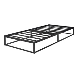 Метално легло Trerunta 90 x 200 см стоманено черно [] - Легла
