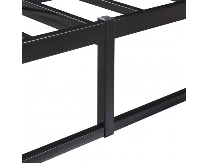 Метално легло Trerunta 90 x 200 см стоманено черно []