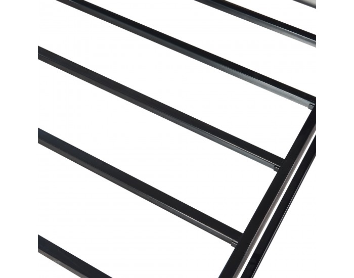 Метално легло Trerunta 90 x 200 см стоманено черно []