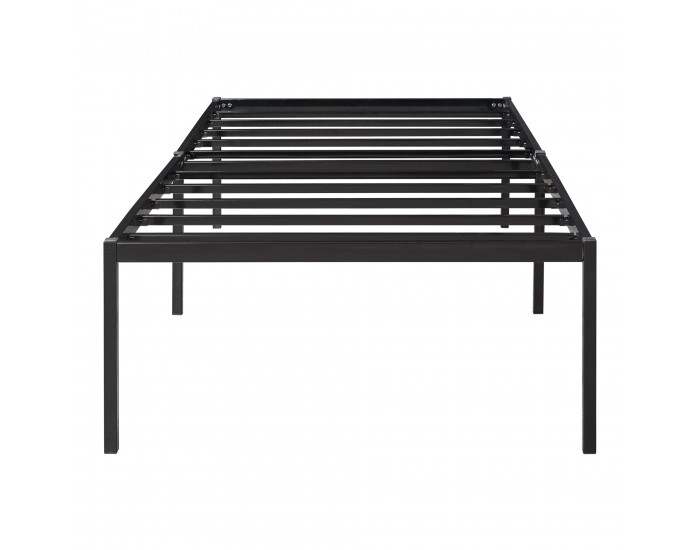 Метално легло Vårdö 90x200 см черно []