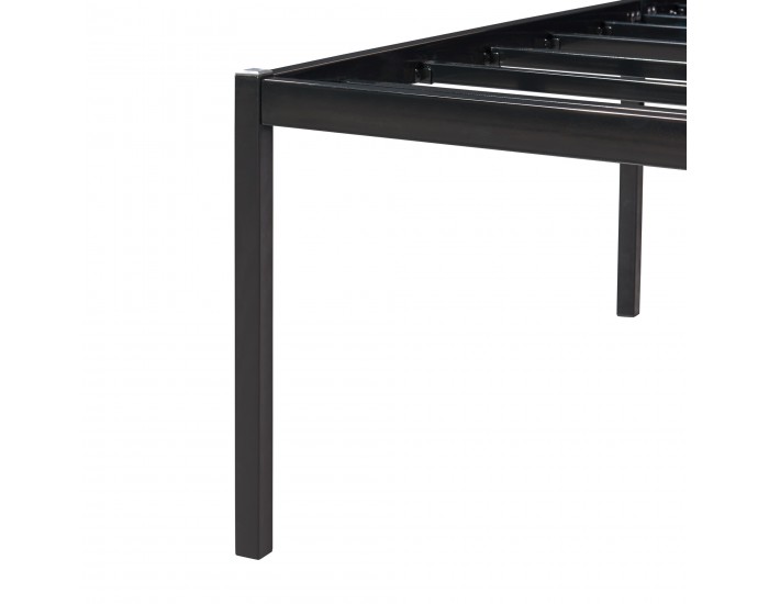 Метално легло Vårdö 90x200 см черно []