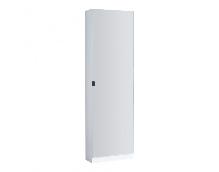 Шкаф за обувки Meura 160x48x20см огледален бял []