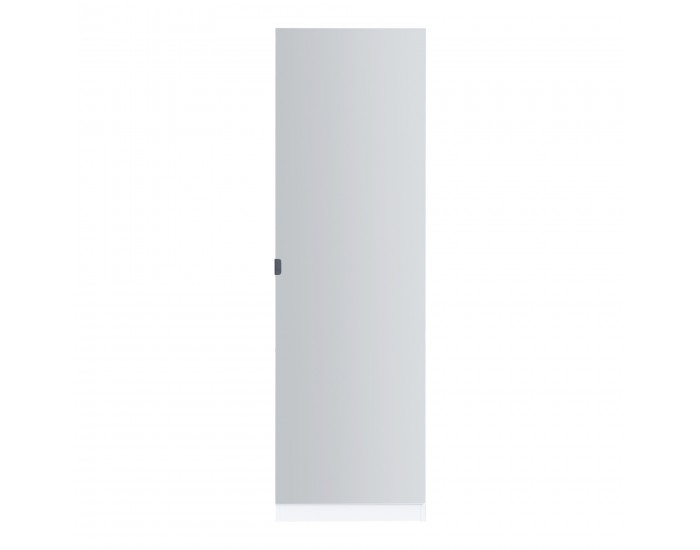 Шкаф за обувки Meura 160x48x20см огледален бял []