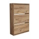 Шкаф за обувки Aurskog 110x73.5x24см дъб []