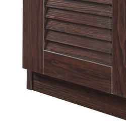 Шкаф за обувки Løten с пейка 120x36x97 см Венге [] - Sonata G