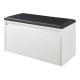 Пейка Degerfors 80x39x45 см бяло/черно []