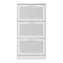 Поставка за обувки Vesilahti 115x60x24 см Бяла [] - Антре