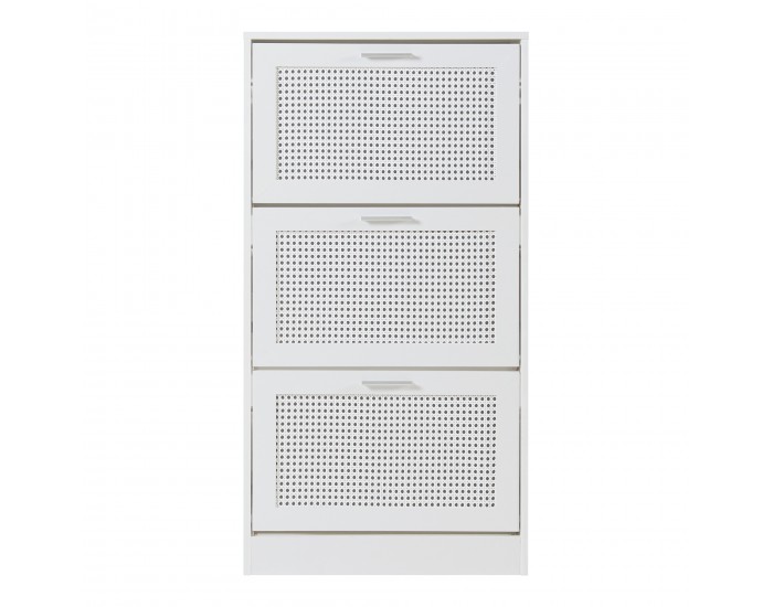 Поставка за обувки Vesilahti 115x60x24 см Бяла []