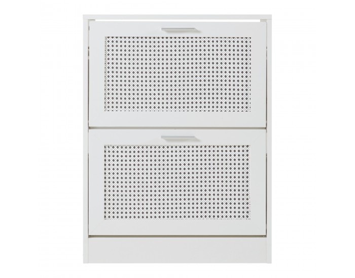 Поставка за обувки Vesilahti 80x60x24 см Бяла []