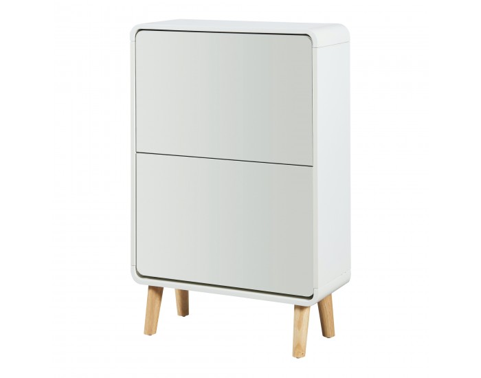 Поставка за обувки Aure 96x63x24 см Бяла []