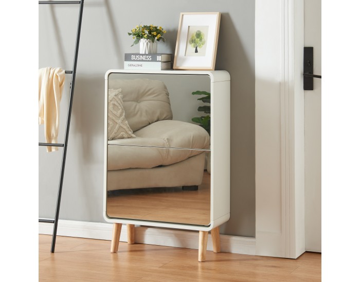 Поставка за обувки Aure 96x63x24 см Бяла []