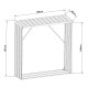 Стелаж за дърва Kalmar 155x45x157см от стомана антрацит []