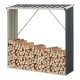 Стелаж за дърва Kalmar 155x45x157см от стомана антрацит []