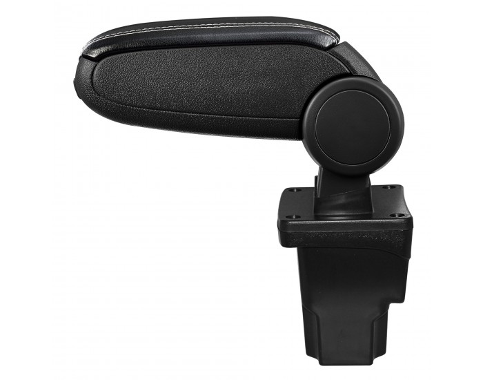 Централен подлакътник Seat Leon III с отделение изкуствена кожа черна с бели шевове