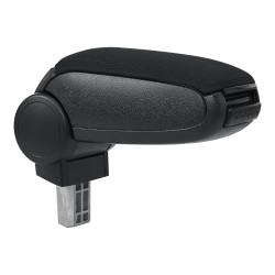 Централен подлакътник Opel Corsa F с отделение за вещи черен текстил с черни шевове [] - Автомобилни части и Аксесоари