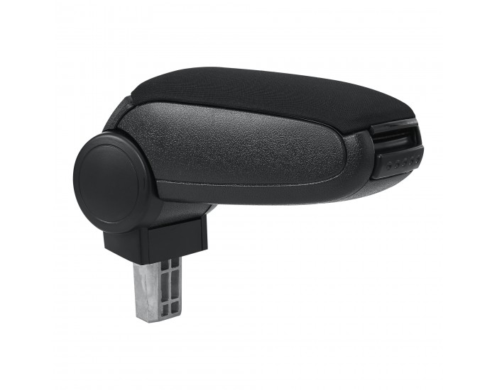 Централен подлакътник Opel Corsa F с отделение за вещи черен текстил с черни шевове []