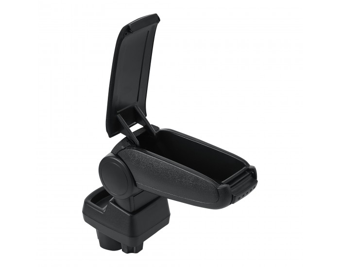 Централен подлакътник Opel Corsa F с отделение за вещи черен текстил с черни шевове []