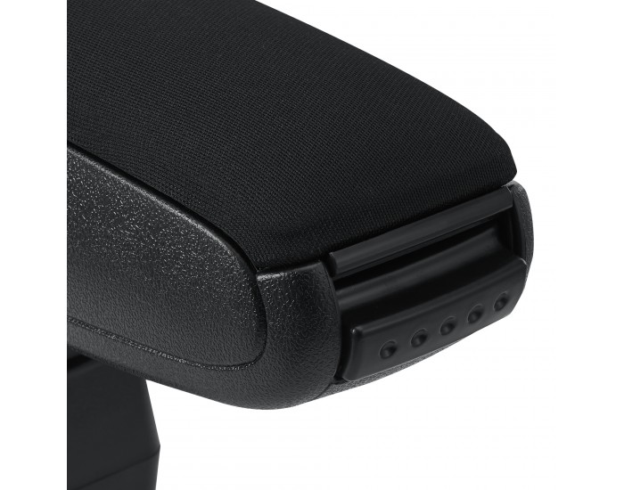 Централен подлакътник Opel Corsa F с отделение за вещи черен текстил с черни шевове []