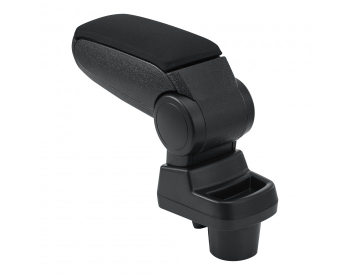 Централен подлакътник Opel Corsa F с отделение за вещи черен текстил с черни шевове []