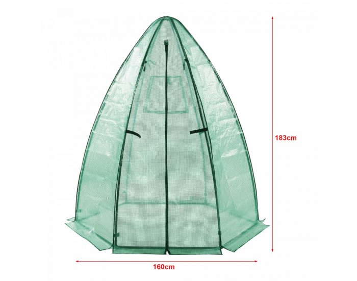 Оранжерия Hunze 183x160cm Green []