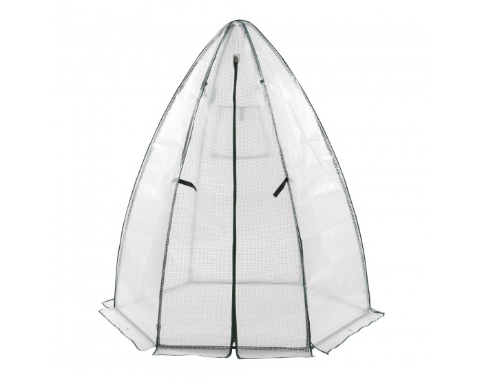 Оранжерия Hunze 183x160cm бяла []