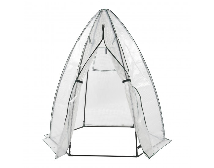 Оранжерия Hunze 183x160cm бяла []