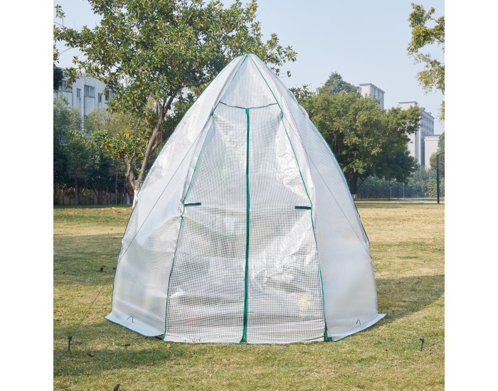 Оранжерия Hunze 200x240cm Бяла []