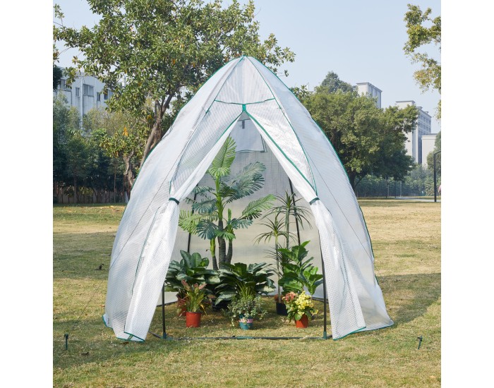 Оранжерия Hunze 200x240cm Бяла []