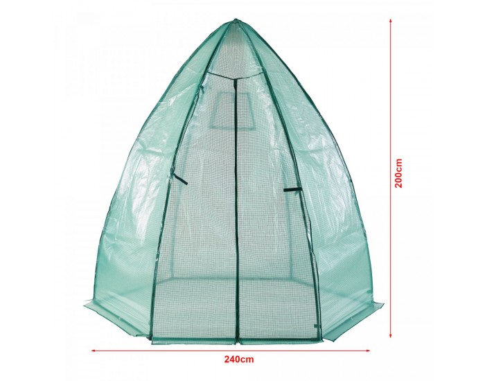 Оранжерия Hunze 200x240cm Green []