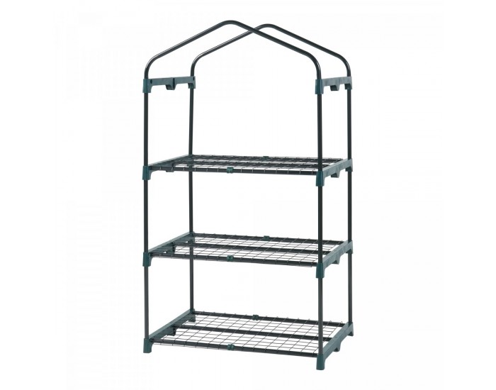 Оранжерия Chaam с 3 рафта 125x69x49см Бял []