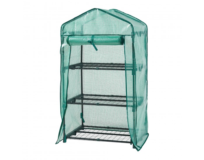 Оранжерия Chaam с 3 рафта 125x69x49cm Green []