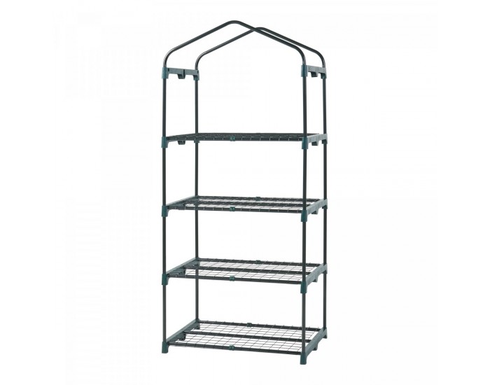 Оранжерия Chaam с 4 рафта 158x69x49см Бял []