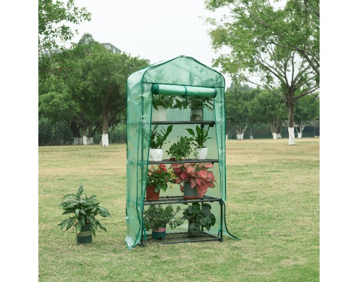 Оранжерия Chaam с 4 рафта 158x69x49cm Green []