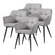 Комплект трапезарни столове 4 Birmingham Grey []